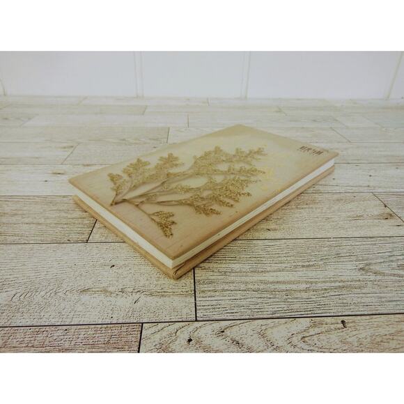 Handmade Flower Pages Annual Tree Ring Journal Diary Notebook Hardcover NICE - Picture 12 of 16